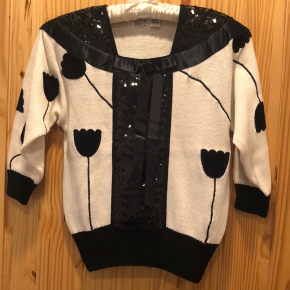 Bonnie and Bill Sweaters - Vintage Bonnie and Bill by holly Sequined Sweater